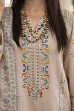 Cotton Canvas by Zaiwa – 3pc Beige Cotton Cutwork Suit CCZ7