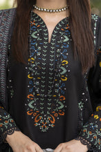 Cotton Canvas by Zaiwa – 3pc Black Cotton Pakistani Designer Suit CCZ9