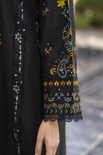 Cotton Canvas by Zaiwa – 3pc Black Cotton Pakistani Designer Suit CCZ9