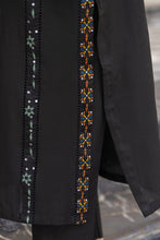 Cotton Canvas by Zaiwa – 3pc Black Cotton Pakistani Designer Suit CCZ9