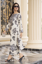 Cotton Canvas by Zaiwa – 2pc Off-White Cotton Embroidered Dress CCZ8