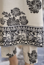 Cotton Canvas by Zaiwa – 2pc Off-White Cotton Embroidered Dress CCZ8