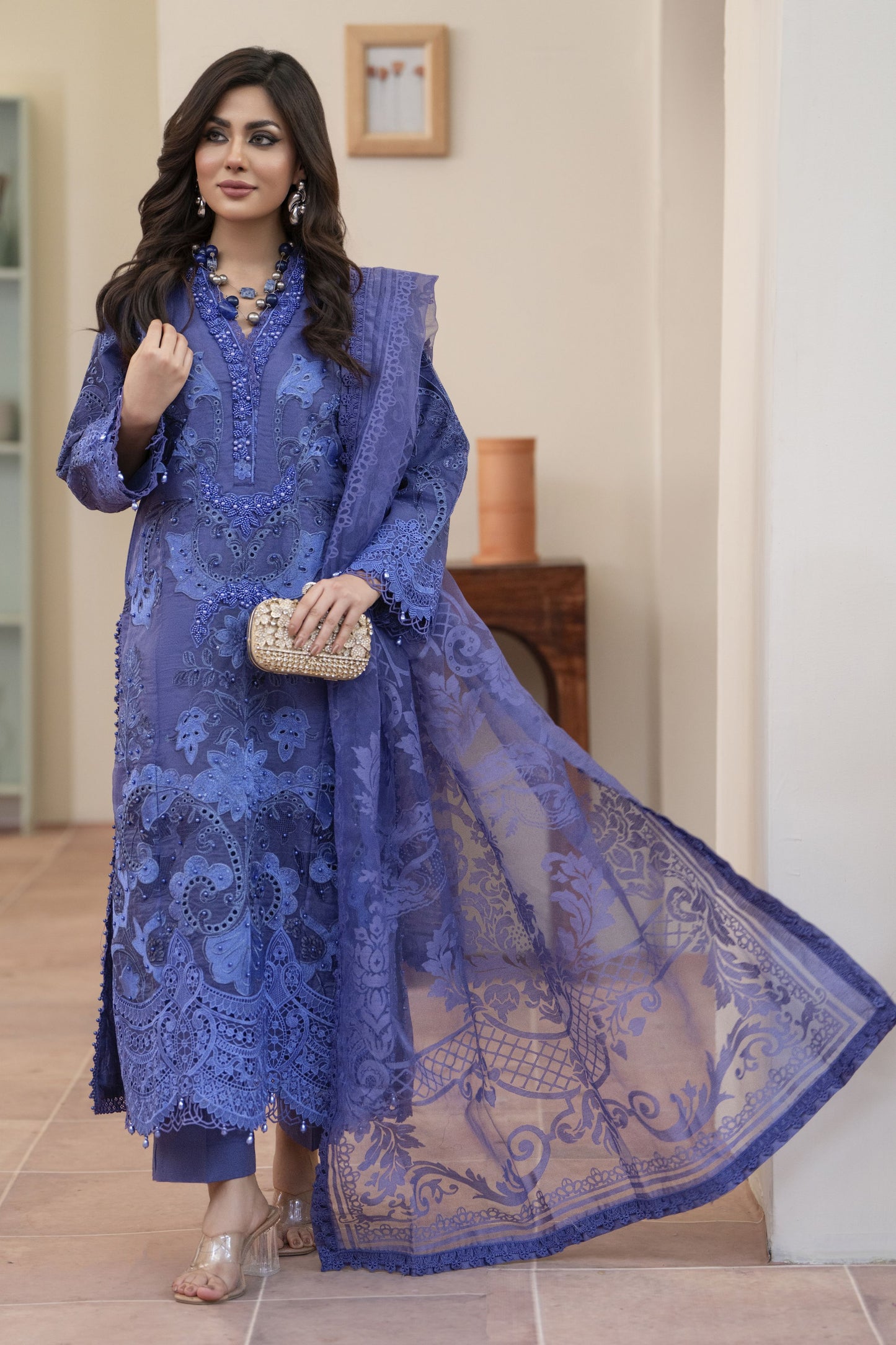 3pc Ready to Wear Luxury Lawn Collection by Silver 2025 SLL06