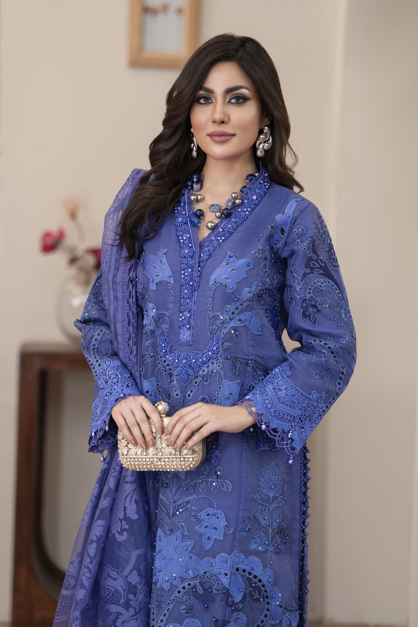 3pc Ready to Wear Luxury Lawn Collection by Silver 2025 SLL06