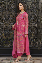 Fuchsia Pink Embroidered Chiffon Eid Dress – Chand Sa Libaas by Aleezay | CSLA3