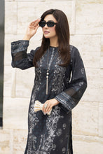 Dawn Petals by Sahar Black Printed Co-ord Set DPS8