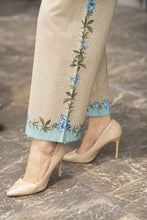 Dawn Petals by Sahar Beige Co-ord Set with Blue Floral Print DPS5