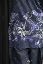 Dawn Petals by Sahar Black 2pc Dress with Cutwork Shalwar DPS4