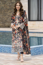 Modern Muse by Arwah – 3pc Printed & Embroidered Grip Suit MMB4