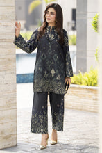 Dawn Petals by Sahar Dark-Toned Embroidered Co-ord Set DPS2