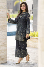 Dawn Petals by Sahar Dark-Toned Embroidered Co-ord Set DPS2