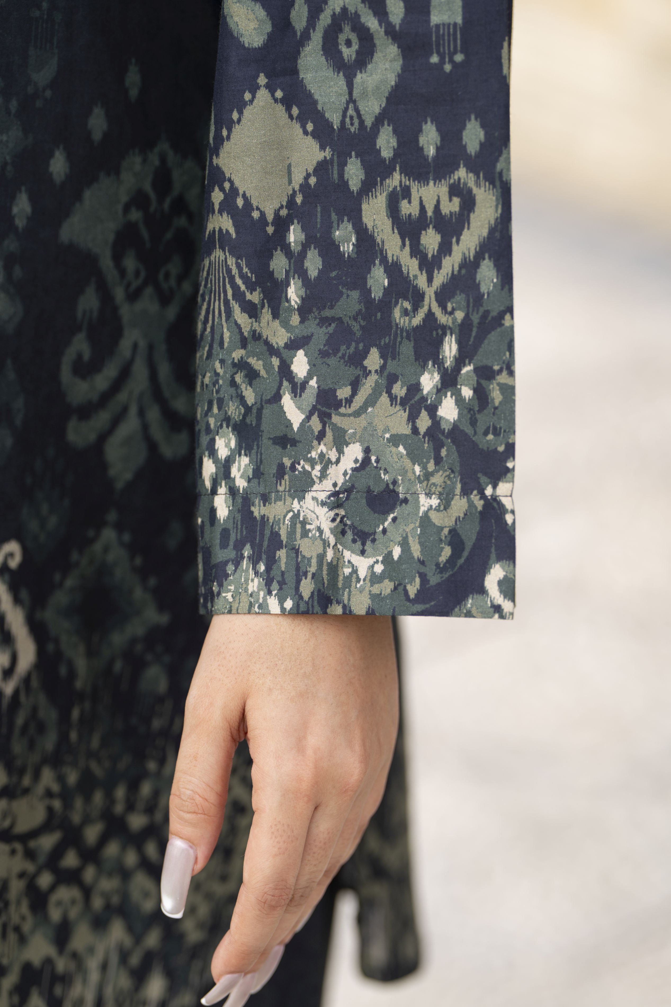 Dawn Petals by Sahar Dark-Toned Embroidered Co-ord Set DPS2