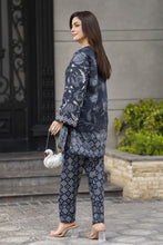 Dawn Petals by Sahar Black Printed Cambric Co-ord Set DPS1