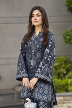 Dawn Petals by Sahar Black Printed Cambric Co-ord Set DPS1