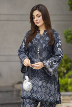 Dawn Petals by Sahar Black Printed Cambric Co-ord Set DPS1