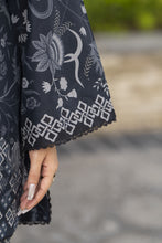 Dawn Petals by Sahar Black Printed Cambric Co-ord Set DPS1