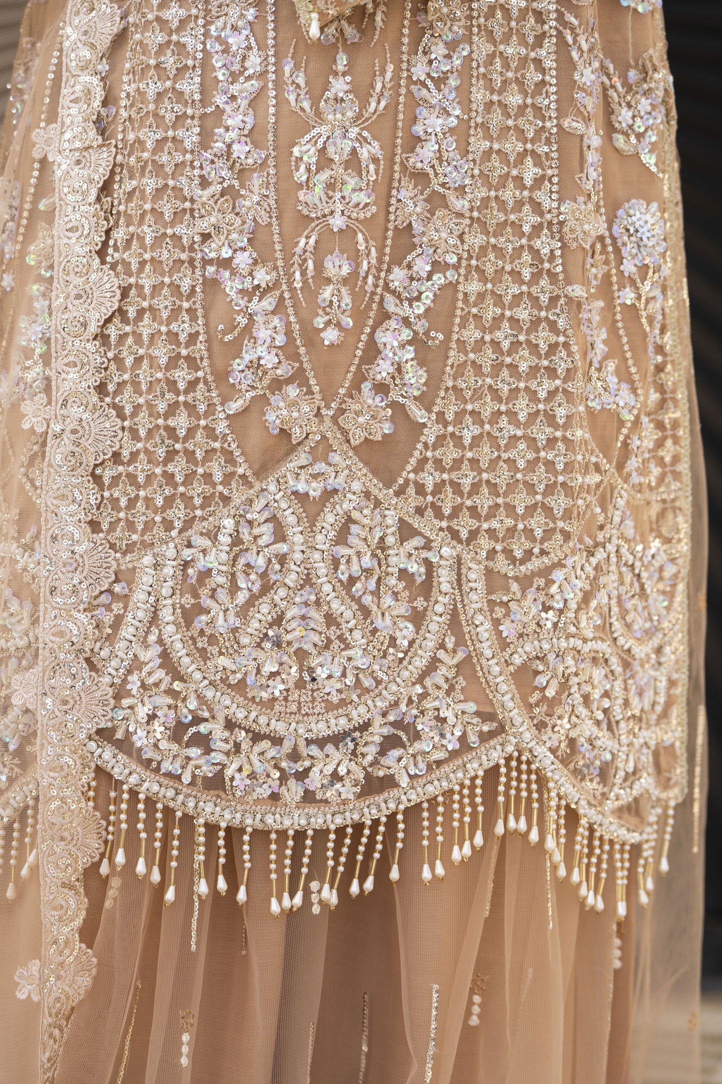 Shaadi by Silver Embroidered Net Handwork Sharara Set SXS1