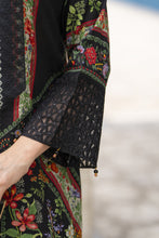 Sakeena Summer Ease – Black 3pc  Lawn Dress with Farshi Shalwar SSE3