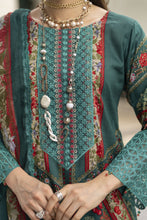 Sakeena Summer Ease – 3pc Teal Lawn Dress with Chiffon Dupatta SSE4