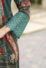 Sakeena Summer Ease – 3pc Teal Lawn Dress with Chiffon Dupatta SSE4