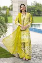 Sakeena Summer Ease – 3pc Yellow Lawn Dress with Farshi Shalwar SSE5