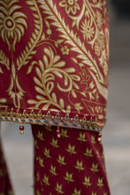 Sakeena Summer Ease – 3pc Maroon Lawn Dress with Chiffon Dupatta SSE2