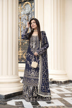 Sitara by Silver – 3pc Chiffon Handworked Dress with Brocade Sharara SBS6