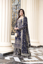 Sitara by Silver – 3pc Chiffon Handworked Dress with Brocade Sharara SBS6