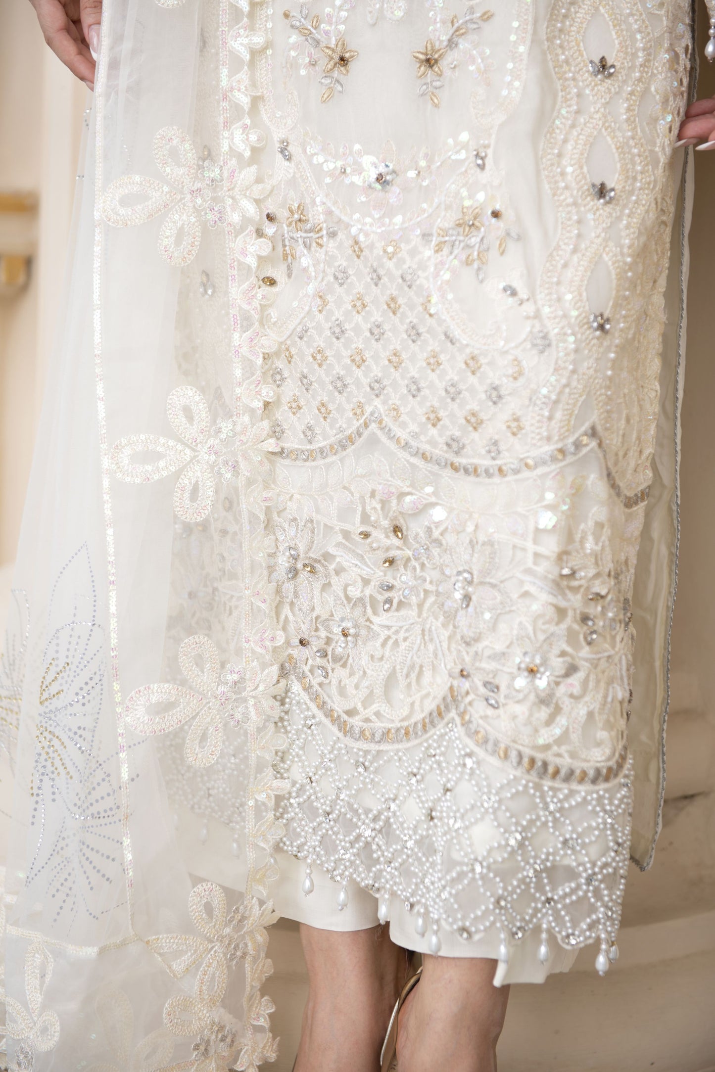 Sitara by Silver – 3pc Chiffon Handworked Formal Dress SBS1