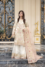 Sitara by Silver – 3pc Organza Handworked Shirt with Gharara SBS5