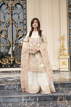 Sitara by Silver – 3pc Organza Handworked Shirt with Gharara SBS5