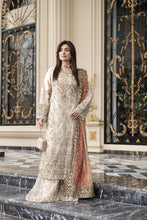 Sitara by Silver – 3pc Organza Handworked Dress with Net Sharara SBS7