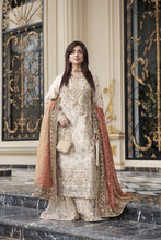 Sitara by Silver – 3pc Organza Handworked Dress with Net Sharara SBS7