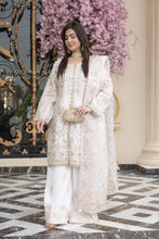 Sitara by Silver – 3pc Organza Embroidered & Handworked Dress SBS3