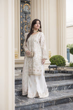 Sitara by Silver – 3pc Organza Embroidered & Handworked Dress SBS3