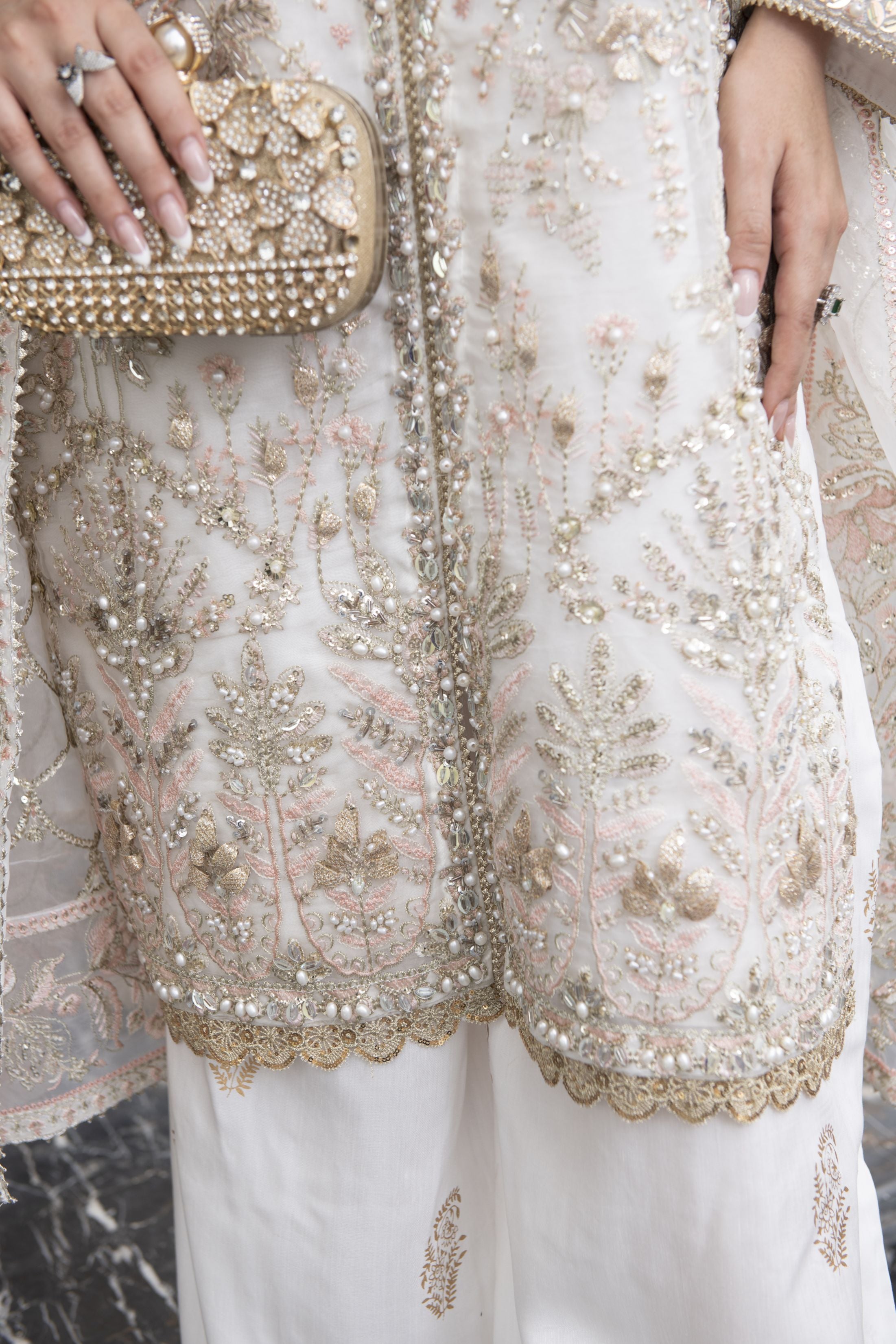 Sitara by Silver – 3pc Organza Embroidered & Handworked Dress SBS3