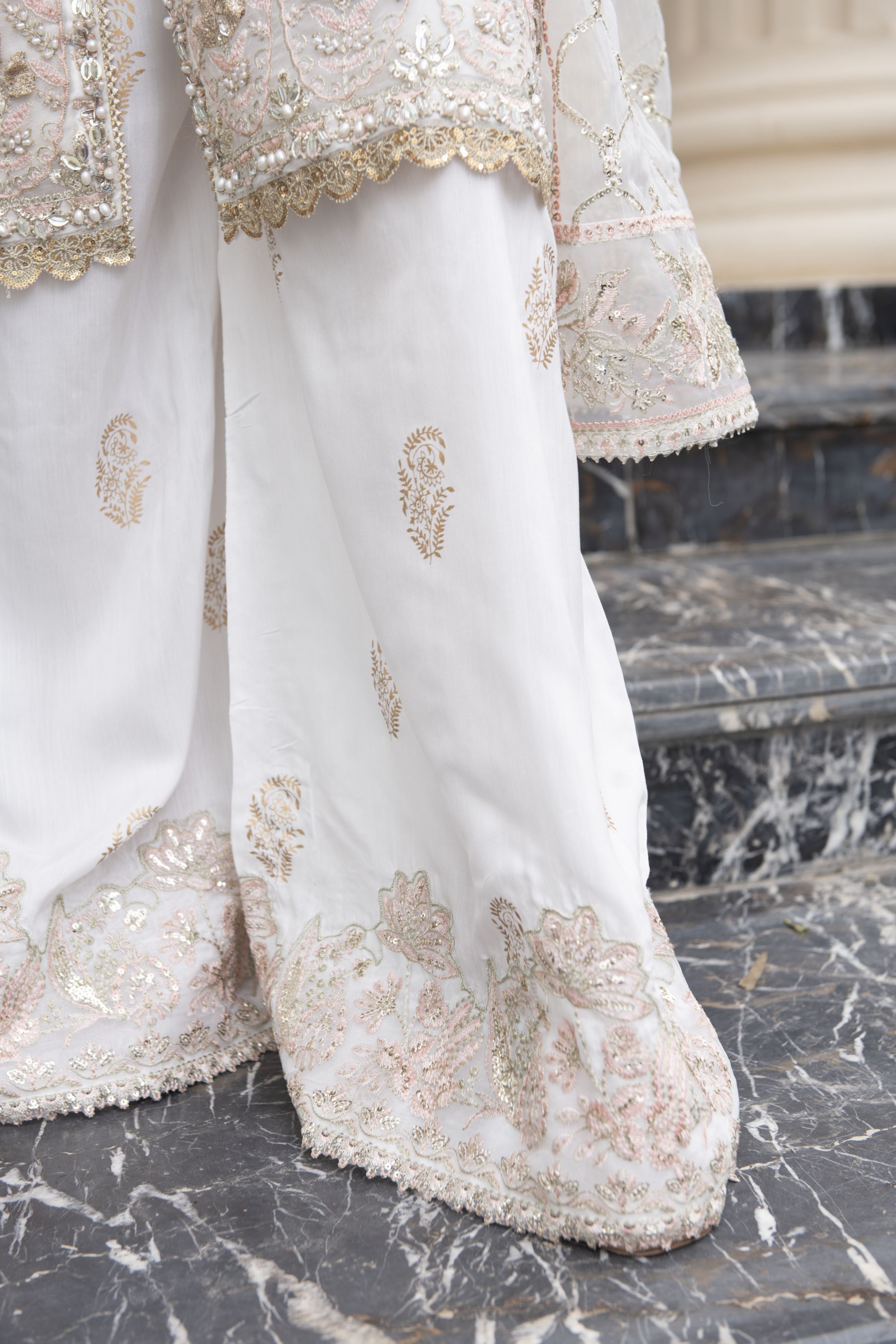 Sitara by Silver – 3pc Organza Embroidered & Handworked Dress SBS3