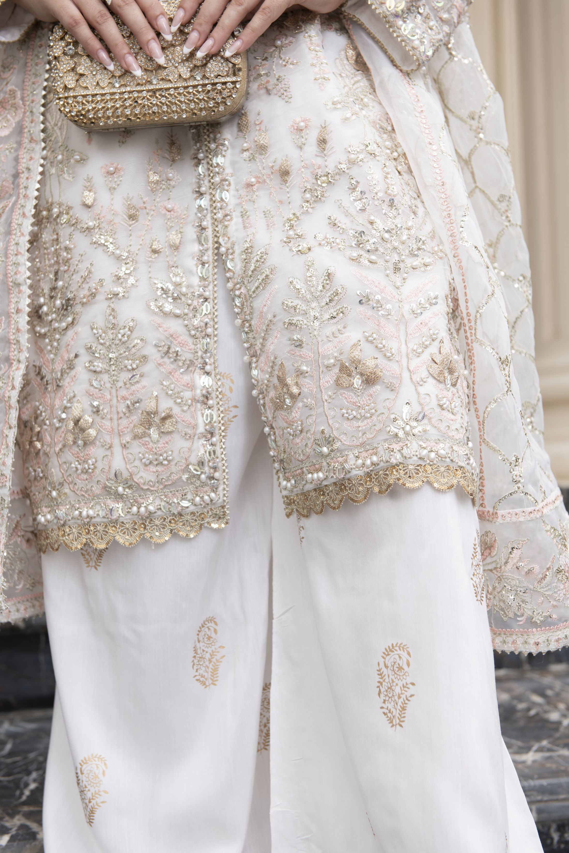 Sitara by Silver – 3pc Organza Embroidered & Handworked Dress SBS3