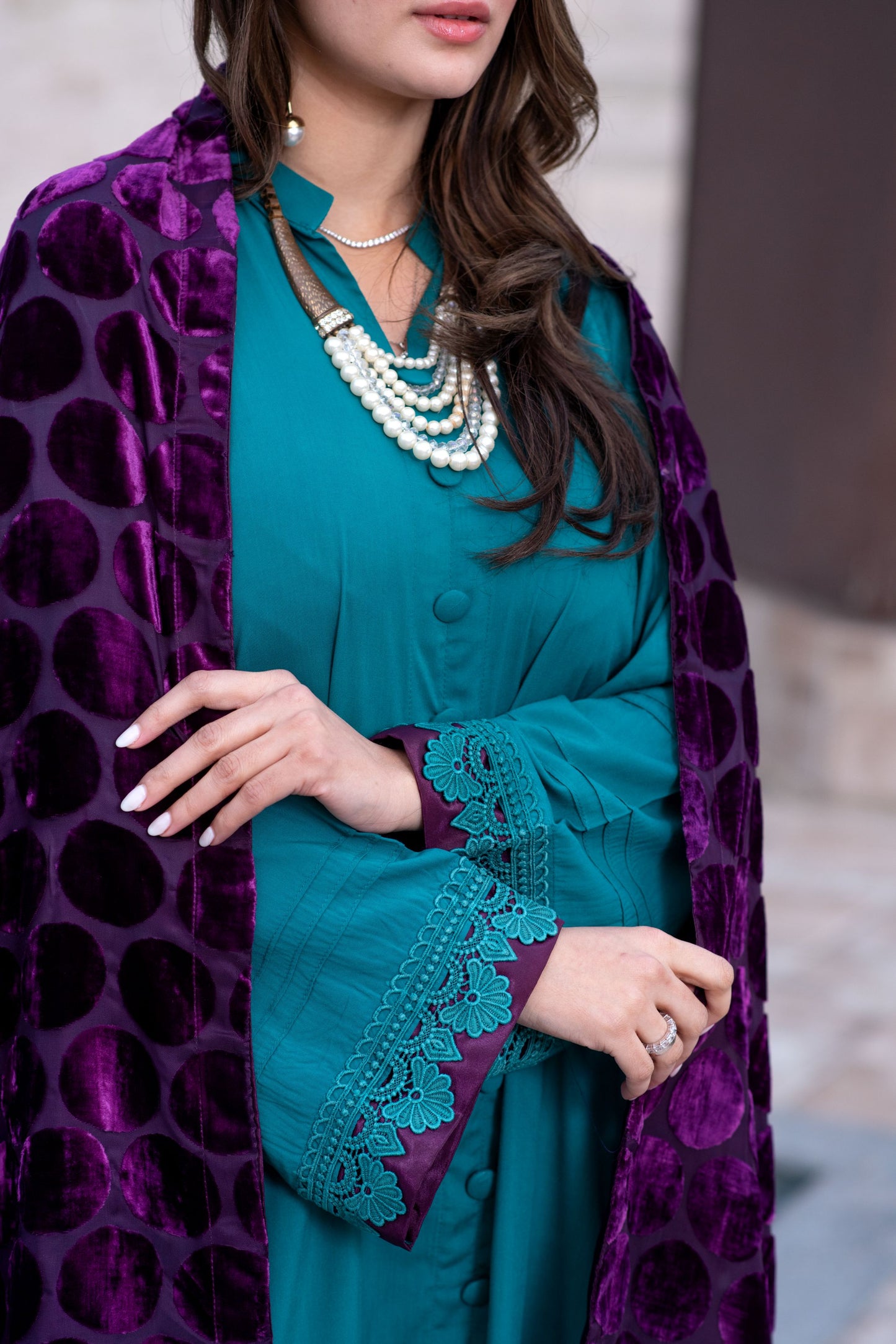 Zohra | 3pc Ready to Wear Winter Dress with Palachi Shawl ZAB4