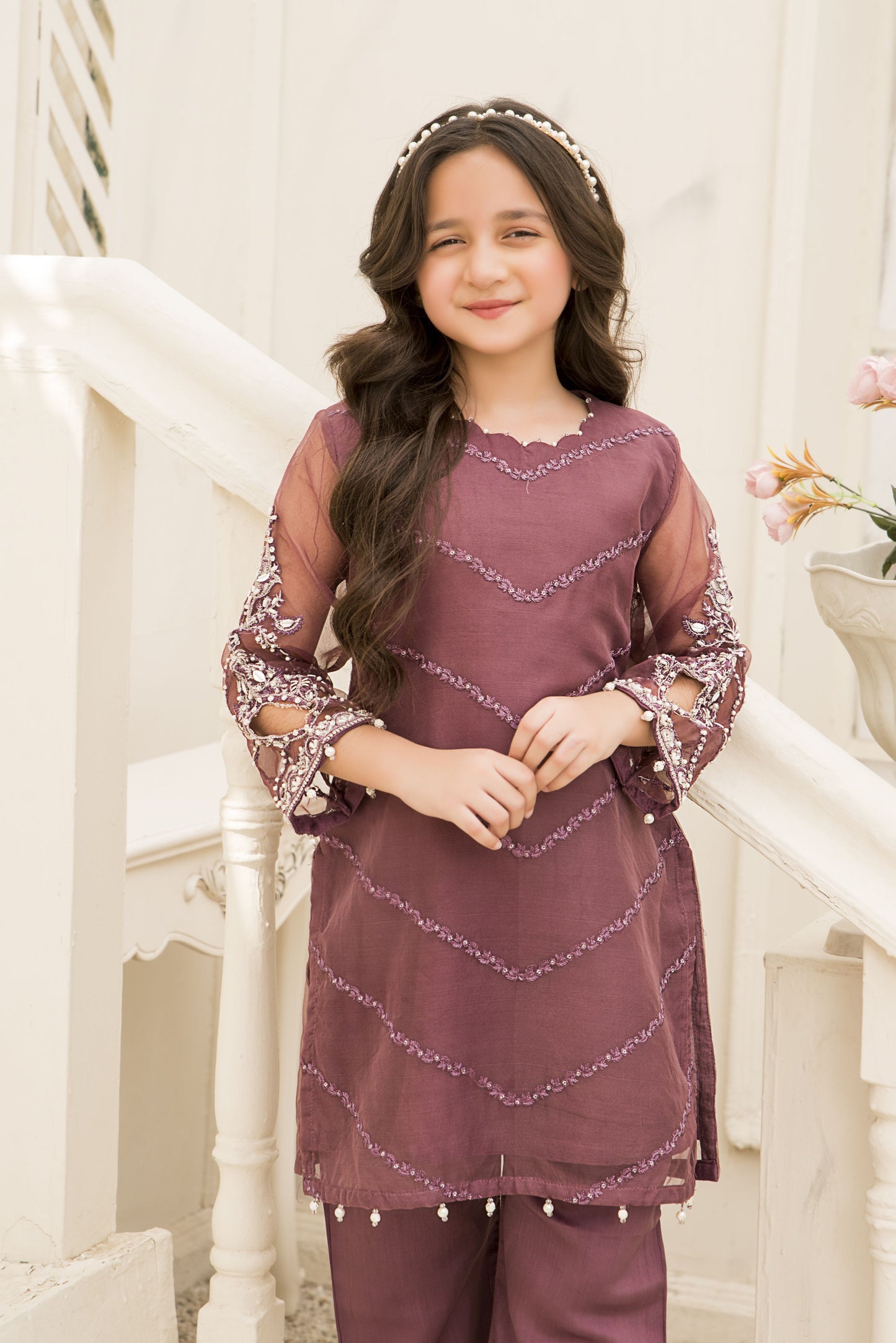 2pc Festive Girls Dress by ARWAH AG28