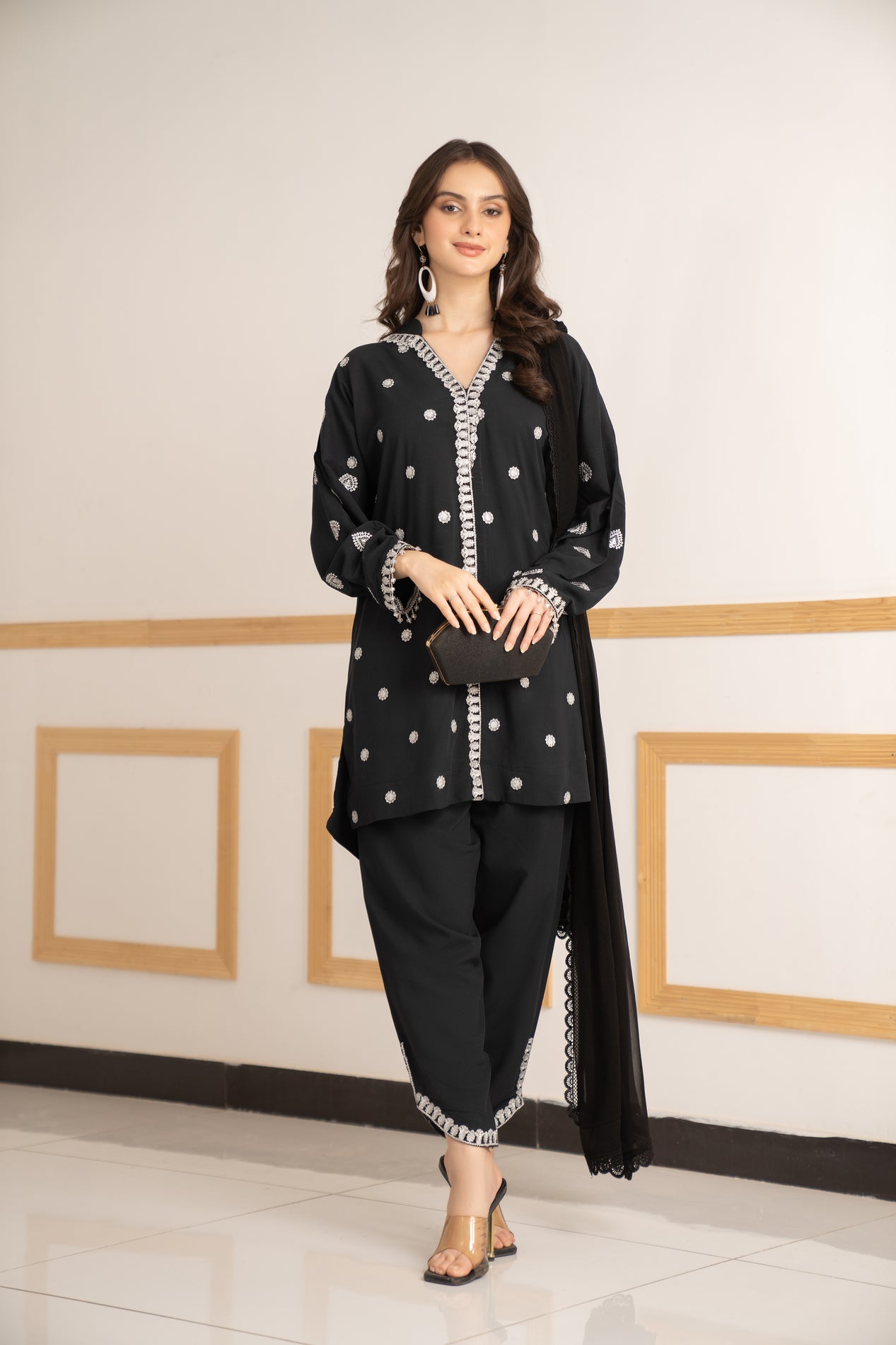3pc Ready to Wear Over sized Linen Dress LY2