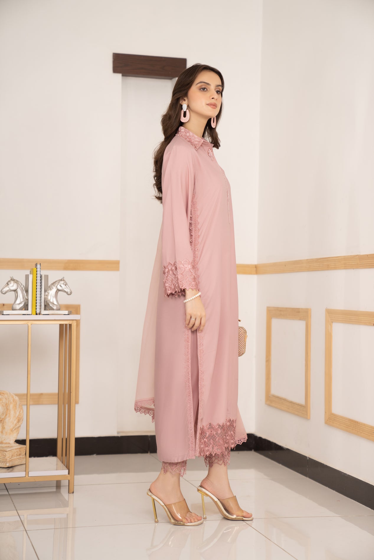 3pc Ready to Wear Linen Dress LY8