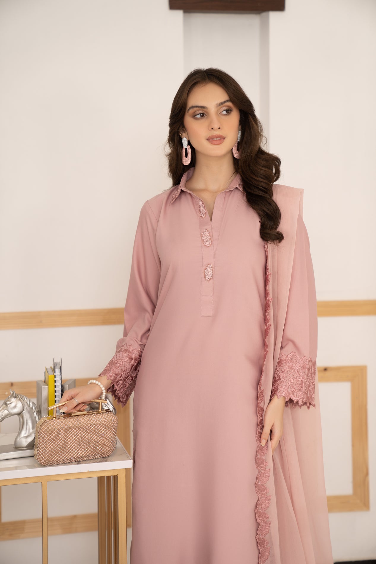 3pc Ready to Wear Linen Dress LY8