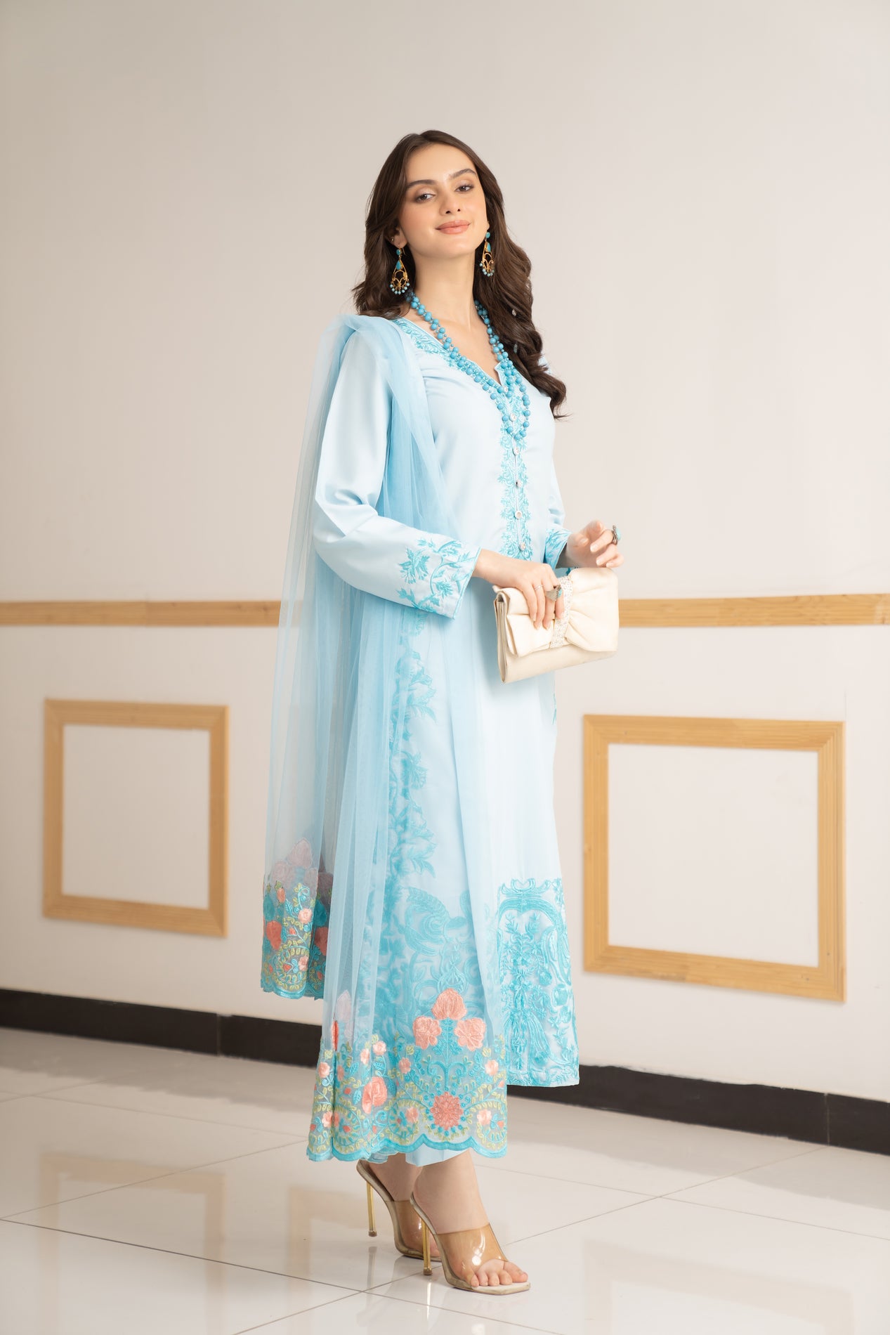 3pc Ready to Wear Linen Dress LY11