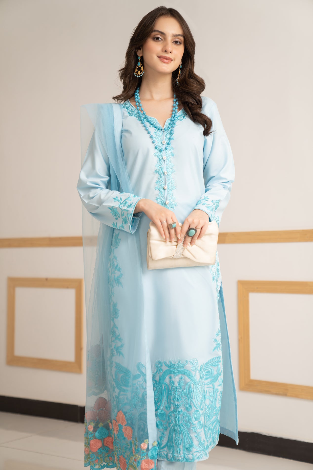 3pc Ready to Wear Linen Dress LY11