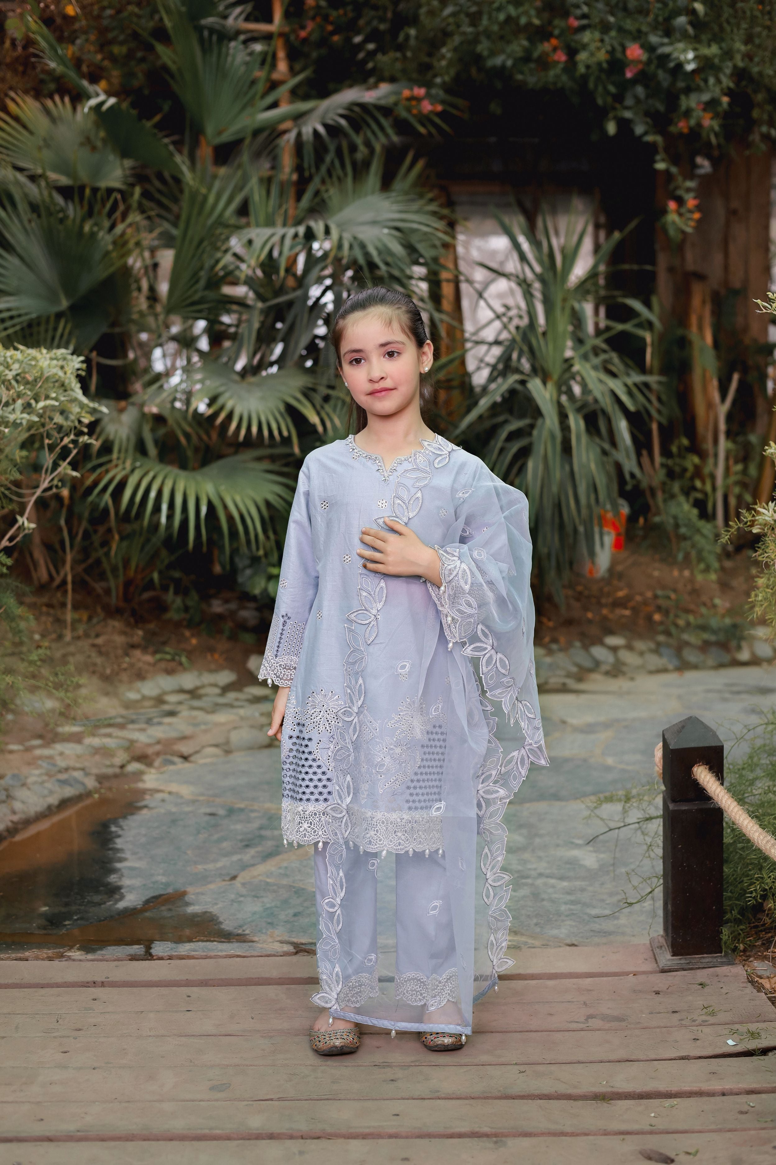 Chikankari Cotton Ready to Wear Summer Girls Collection GCC1