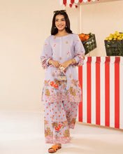 Everyday Luxe by Mona – Lilac Floral Silk Lawn 2pc Co-Ord Set | MES3