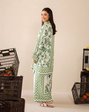 Everyday Luxe by Mona – Green Tropical Silk Lawn 2pc Co-Ord Set | MES4