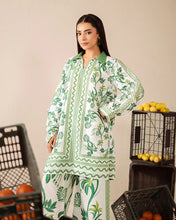 Everyday Luxe by Mona – Green Tropical Silk Lawn 2pc Co-Ord Set | MES4