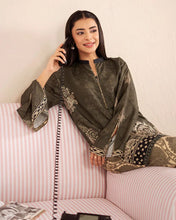 Everyday Luxe by Mona – Olive & Beige Silk Lawn 2pc Co-Ord Set | MES8